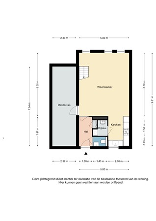 Plattegrond - Tenelenweg 172A, 6367 VZ Voerendaal - Tenelenweg 172 A Voerendaal - 1e Verdieping 2D.jpg